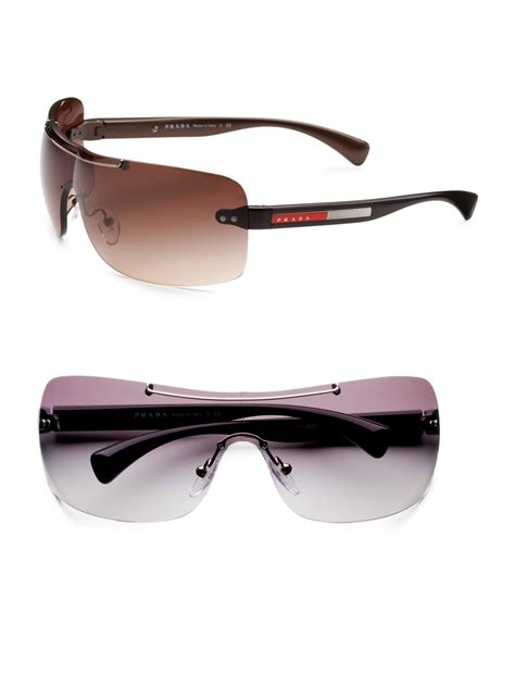 prada male sunglasses|prada sunglasses men rimless.